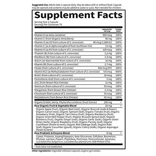 Foto 5 | Suplemento Multivitamínico Garden Of Life Para Hombres Raw One 75 - Venta Internacional.
