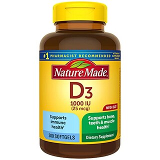 Foto 1 | Suplemento Nature Made De Vitamina D3 1000 Ui 300 Cápsulas Blandas - Venta Internacional.