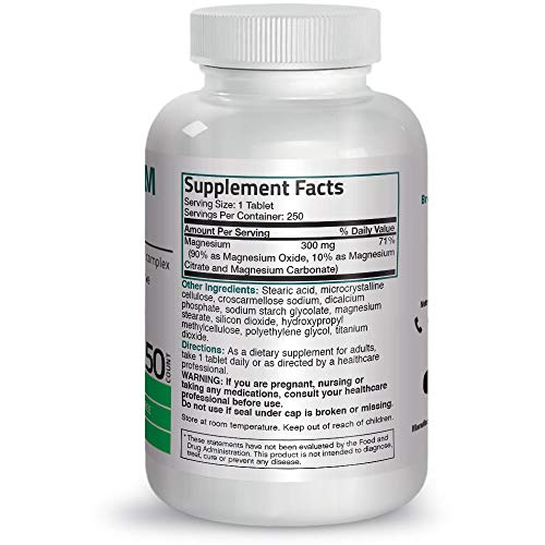 Foto 3 pulgar | Suplemento Bronson Triple Magnesium Complex 300 Mg 250 Comprimidos - Venta Internacional.