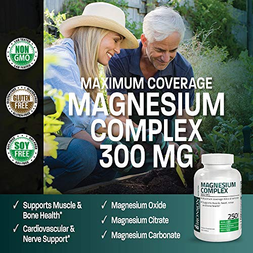 Foto 4 pulgar | Suplemento Bronson Triple Magnesium Complex 300 Mg 250 Comprimidos - Venta Internacional.