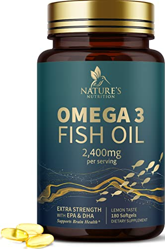 Foto 2 pulgar | Suplemento De Aceite De Pescado Nature's Nutrition 2400 Mg De Omega 3 - Venta Internacional.