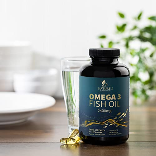 Foto 8 pulgar | Suplemento De Aceite De Pescado Nature's Nutrition 2400 Mg De Omega 3 - Venta Internacional.
