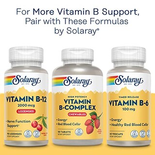 Foto 7 | Suplemento Solaray Mega Vitamina B Stress De Liberación Prolongada, 240 Unidades - Venta Internacional