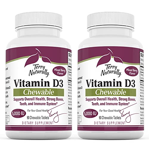 Foto 1 | Suplemento Terry Naturally de Vitamina D3 5000 UI 180 Comprimidos - Venta Internacional