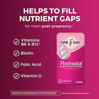 Foto 2 | Multivitamínico Postnatal Completo, 60 Comprimidos, 1 Vez Al Día - Venta Internacional.