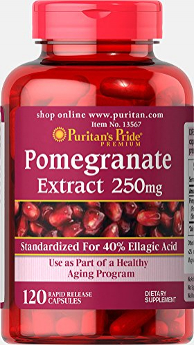 Foto 2 pulgar | Suplemento De Extracto De Granada Puritan's Pride, 250 Mg, 120 Tabletas - Venta Internacional.