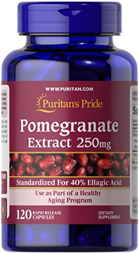 Foto 7 pulgar | Suplemento De Extracto De Granada Puritan's Pride, 250 Mg, 120 Tabletas - Venta Internacional.