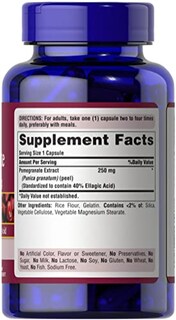 Foto 7 | Suplemento De Extracto De Granada Puritan's Pride, 250 Mg, 120 Tabletas - Venta Internacional.