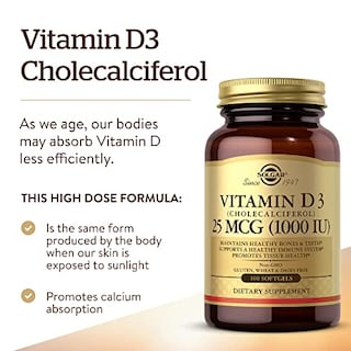 Foto 3 | Suplemento Solgar De Vitamina D3 25 Mcg (1000 Ui) 100 Tabletas - Venta Internacional.