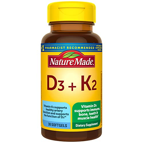 Foto 1 | Suplemento Nature Made De Vitamina D3 K2, 5000 Ui, 30 Cápsulas Blandas - Venta Internacional.