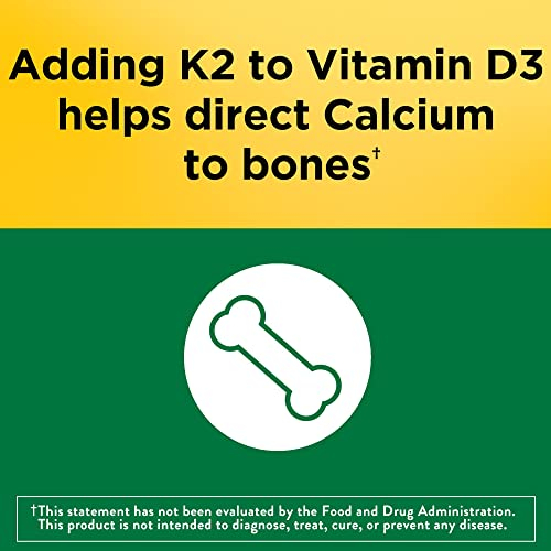 Foto 3 | Suplemento Nature Made De Vitamina D3 K2, 5000 Ui, 30 Cápsulas Blandas - Venta Internacional.