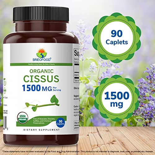 Foto 3 | Suplemento Brieofood Cissus Quadrangularis 1500 Mg 90 Comprimidos - Venta Internacional.