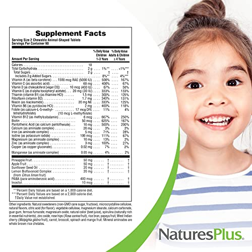 Foto 6 pulgar | Suplemento Multivitamínico Nature's Plus Animal Parade, 180 Tabletas - Venta Internacional.