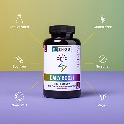 Foto 6 pulgar | Suplemento Multivitamínico Daily Boost De Zhou Nutrition, 30 Porciones - Venta Internacional.