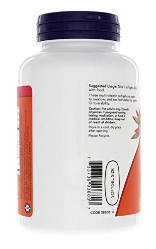 Foto 7 pulgar | Cápsulas Blandas Adam De Supplement Now Foods Para Hombres Con Múltiples Vitaminas, 90 Cápsulas Blan - Venta Inter