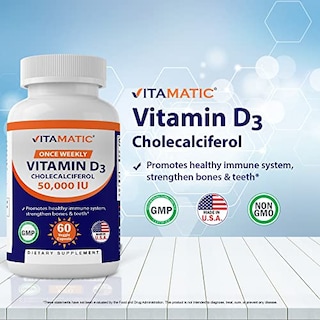 Foto 3 | Suplemento Vitamático De Vitamina D3 50 000 Ui 60 Cápsulas - Venta Internacional.