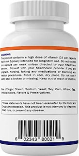 Foto 5 | Suplemento Vitamático De Vitamina D3 50 000 Ui 60 Cápsulas - Venta Internacional.