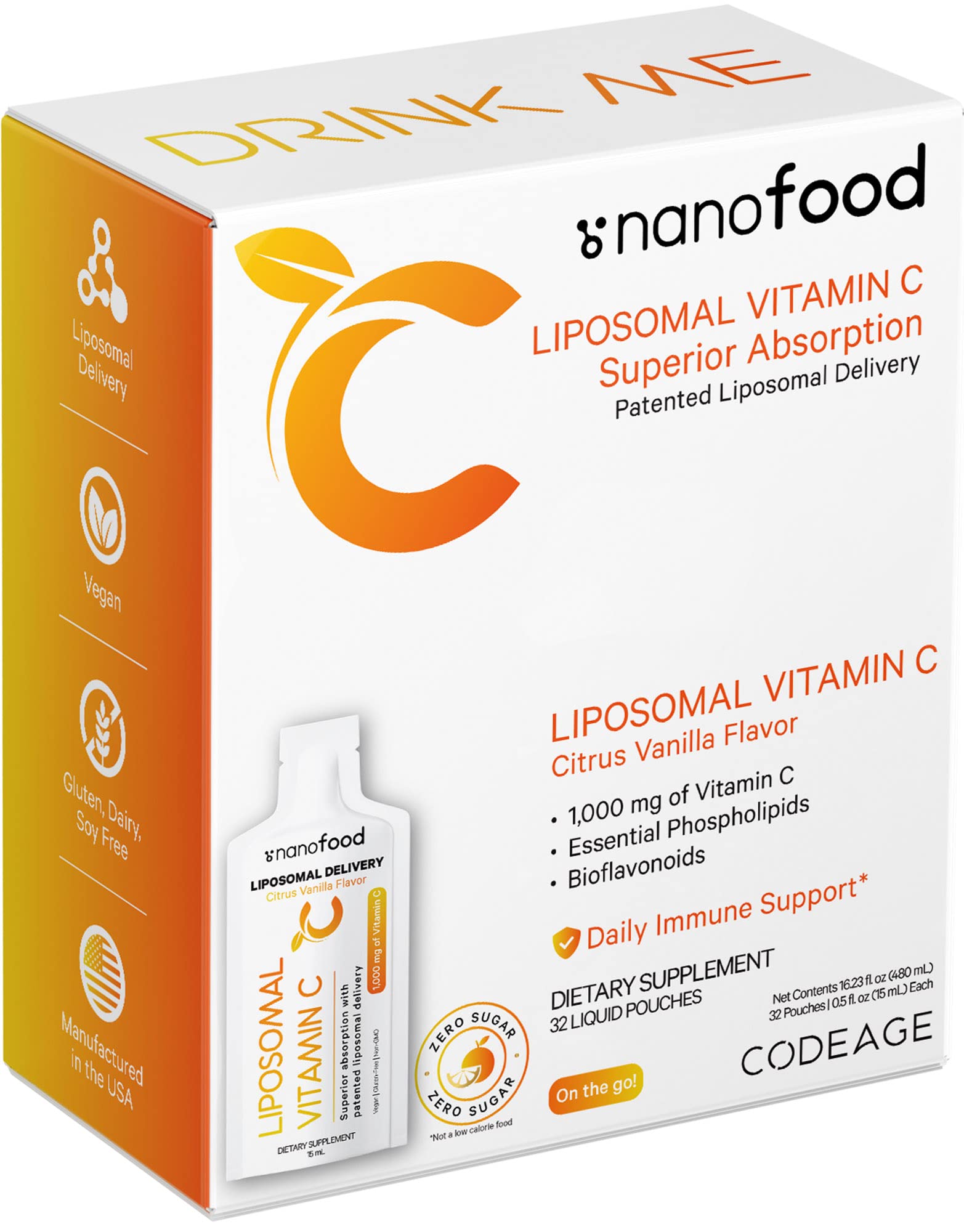 Foto 6 pulgar | Suplemento De Vitamina C Liposomal Codeage De 1000 Mg Con Fosfolípidos - Venta Internacional.