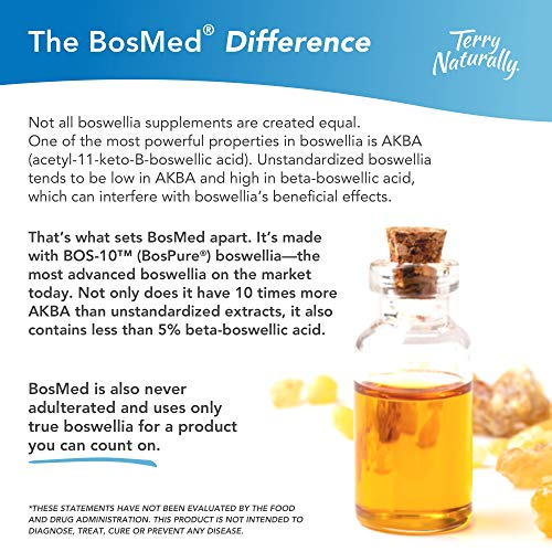 Foto 3 | Suplemento Terry Naturally Bosmed 500 Boswellia 60 Cápsulas Blandas - Venta Internacional.
