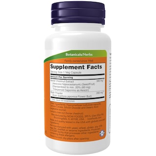 Foto 2 | Supplement Now Castaño De Indias 300 Mg + Rutina 90 Cápsulas Vegetarianas - Venta Internacional.