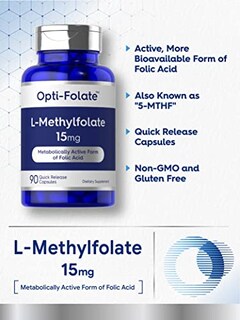 Foto 3 | Suplemento De L-metilfolato De Carlyle 15 Mg 90 Cápsulas - Venta Internacional.