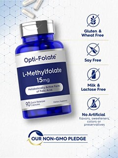 Foto 4 | Suplemento De L-metilfolato De Carlyle 15 Mg 90 Cápsulas - Venta Internacional.