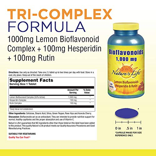 Foto 3 pulgar | Suplemento De Bioflavonoides Nature's Life 1000 Mg 250 Cápsulas - Venta Internacional.