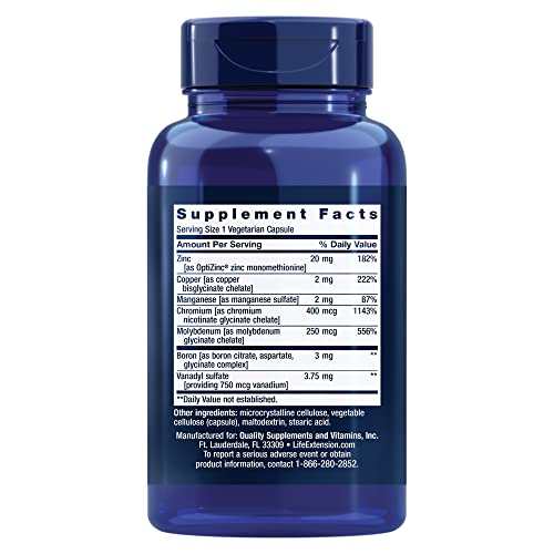 Foto 3 pulgar | Suplemento Life Extension Only Trace Minerals, 90 Cápsulas - Venta Internacional.