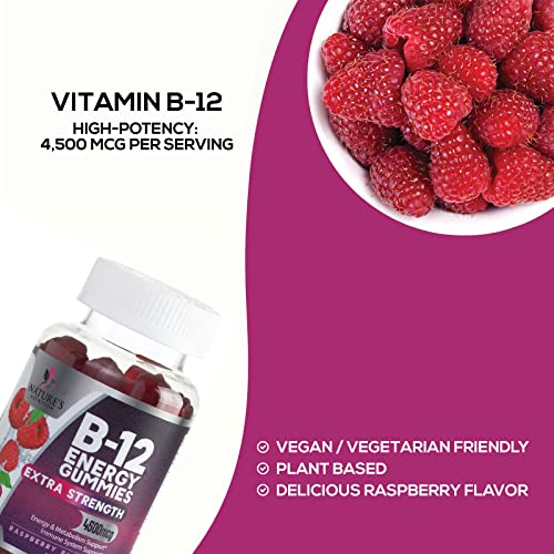 Foto 6 pulgar | Gomitas De Vitamina B12 Nature's Nutrition 4500 Mcg 120 Gomitas - Venta Internacional.