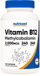 Foto 1 | Suplemento Nutricost De Vitamina B12 2000 Mcg 240 Cápsulas - Venta Internacional.