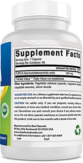 Foto 3 | Suplemento Best Naturals Tudca 250 Mg Tauroursodesoxicólico Ac - Venta Internacional.