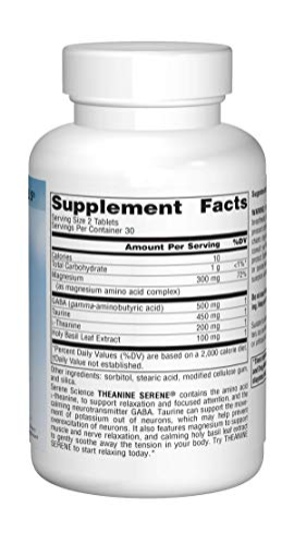 Foto 4 pulgar | Supplement Source Naturals Theanine Serene 60 Comprimidos - Venta Internacional.