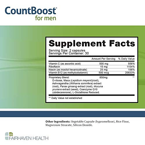 Foto 3 pulgar | Suplemento Fairhaven Health Countboost Para Hombres 60 Cápsulas - Venta Internacional.