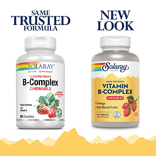 Foto 2 | Suplemento Solaray De Complejo De Vitamina B Masticables, 50 Tabletas - Venta Internacional.