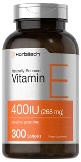 Foto 1 | Suplemento De Vitamina E, 400 Ui, Cápsulas Blandas, 268 Mg, 300 Unidades, Horbaac - Venta Internacional.