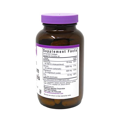 Foto 7 pulgar | Suplemento Bluebonnet: Calcio, Magnesio, Zinc Y Vitamina D3 - Venta Internacional.