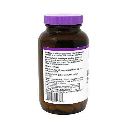 Foto 7 | Suplemento Bluebonnet: Calcio, Magnesio, Zinc Y Vitamina D3 - Venta Internacional.