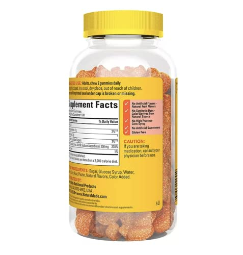 Foto 4 pulgar | Suplemento Dietético De Vitamina C Nature Made Adult Gummies 200 - Venta Internacional.