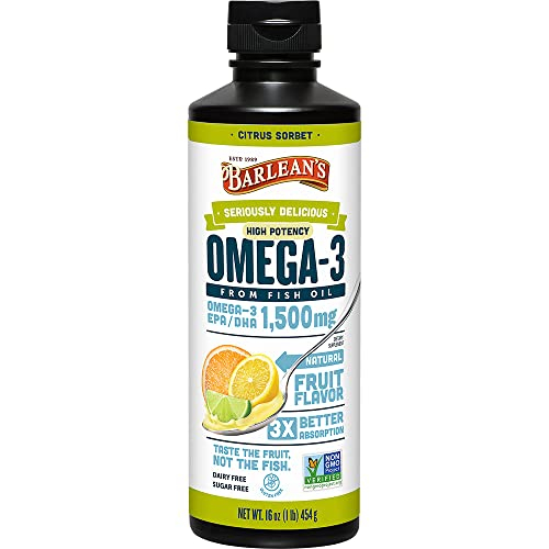 Foto 1 | Complementa El Sorbete De Cítricos Barlean's De Alta Potencia Con Omega 3 Y Pescado - Venta Internacional.
