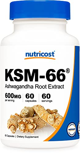 Foto 2 pulgar | Suplemento Nutricost Ksm-66 De Extracto De Raíz De Ashwagandha 600 Mg - Venta Internacional.