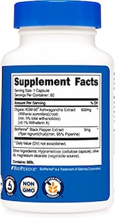 Foto 5 | Suplemento Nutricost Ksm-66 De Extracto De Raíz De Ashwagandha 600 Mg - Venta Internacional.