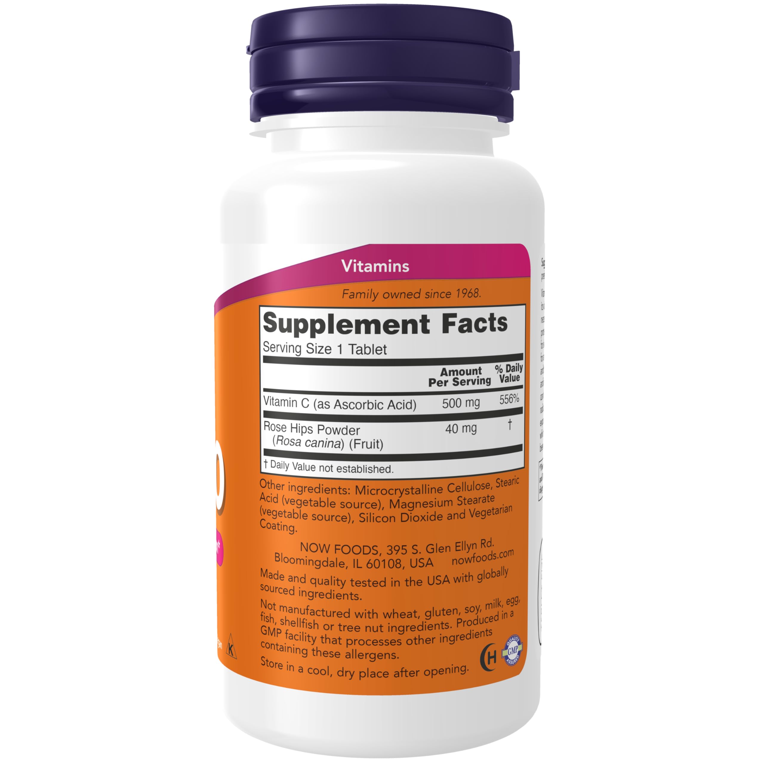 Foto 3 pulgar | Complementa Now Vitamina C-500 Con Escaramujo, 100 Tabletas - Venta Internacional.