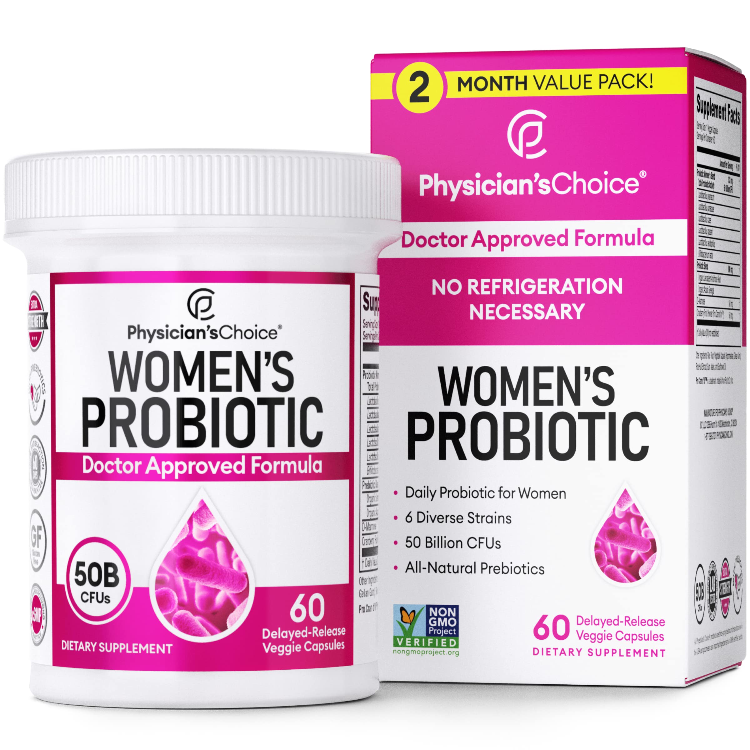 Foto 2 pulgar | Probióticos Physician's Choice Ph Balance Digestive Ut Women - Venta Internacional.