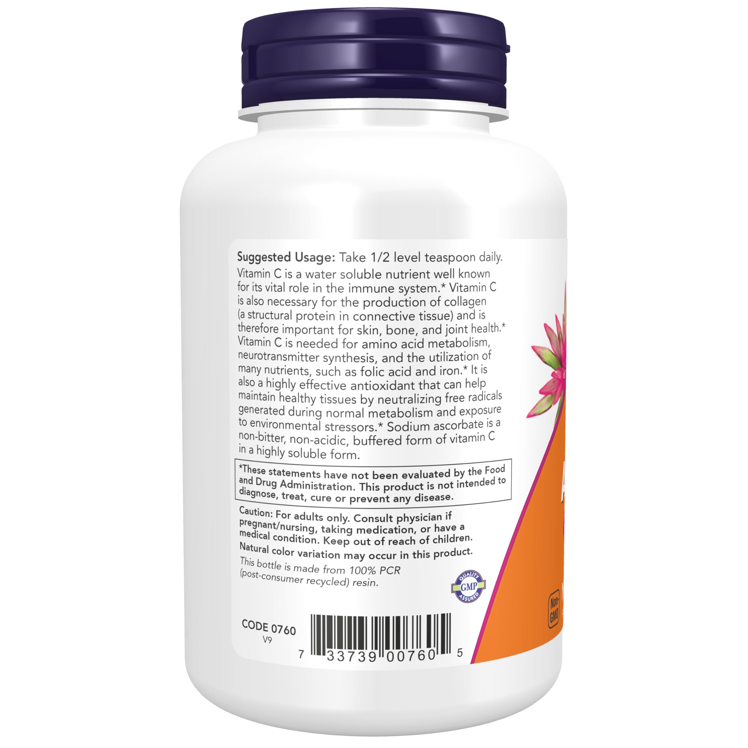 Foto 4 pulgar | Supplement Now Ascorbato De Sodio En Polvo, 227 G, Antioxidante - Venta Internacional.