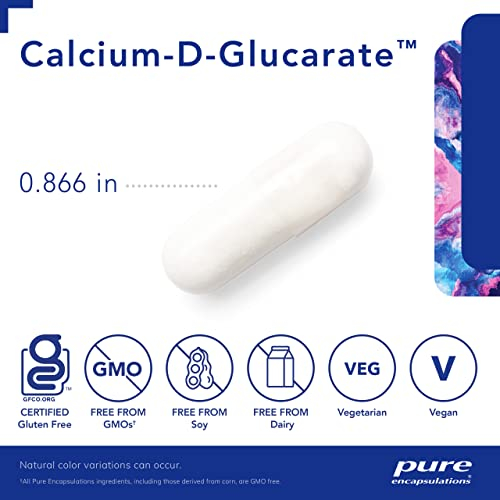 Foto 4 pulgar | Suplemento Pure Encapsulations Calcium-d-glucarate 120 Cápsulas - Venta Internacional.