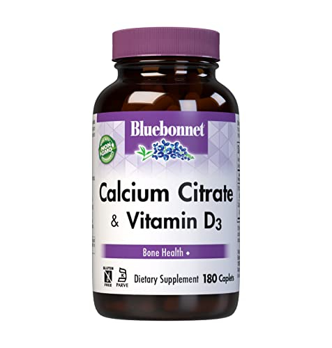 Foto 2 pulgar | Suplemento De Citrato De Calcio Bluebonnet Más Vitamina D3 180 Cápsulas - Venta Internacional.