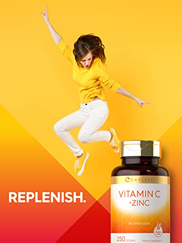 Foto 7 pulgar | Complemente La Vitamina C De Carlyle Con Zinc 250 Cápsulas Blandas - Venta Internacional.