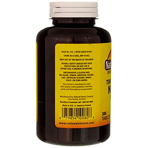 Foto 4 pulgar | Suplemento De Niacina De Liberación Prolongada De Nature's Blend, 500 Mg, 300 Tabletas - Venta Internacional.