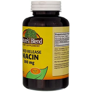 Foto 6 | Suplemento De Niacina De Liberación Prolongada De Nature's Blend, 500 Mg, 300 Tabletas - Venta Internacional.