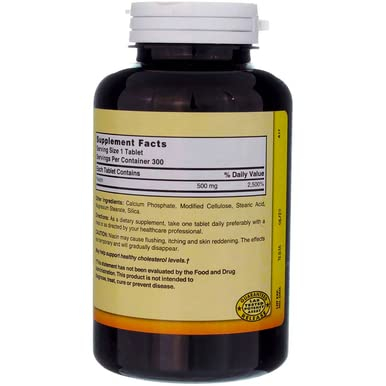 Foto 8 pulgar | Suplemento De Niacina De Liberación Prolongada De Nature's Blend, 500 Mg, 300 Tabletas - Venta Internacional.